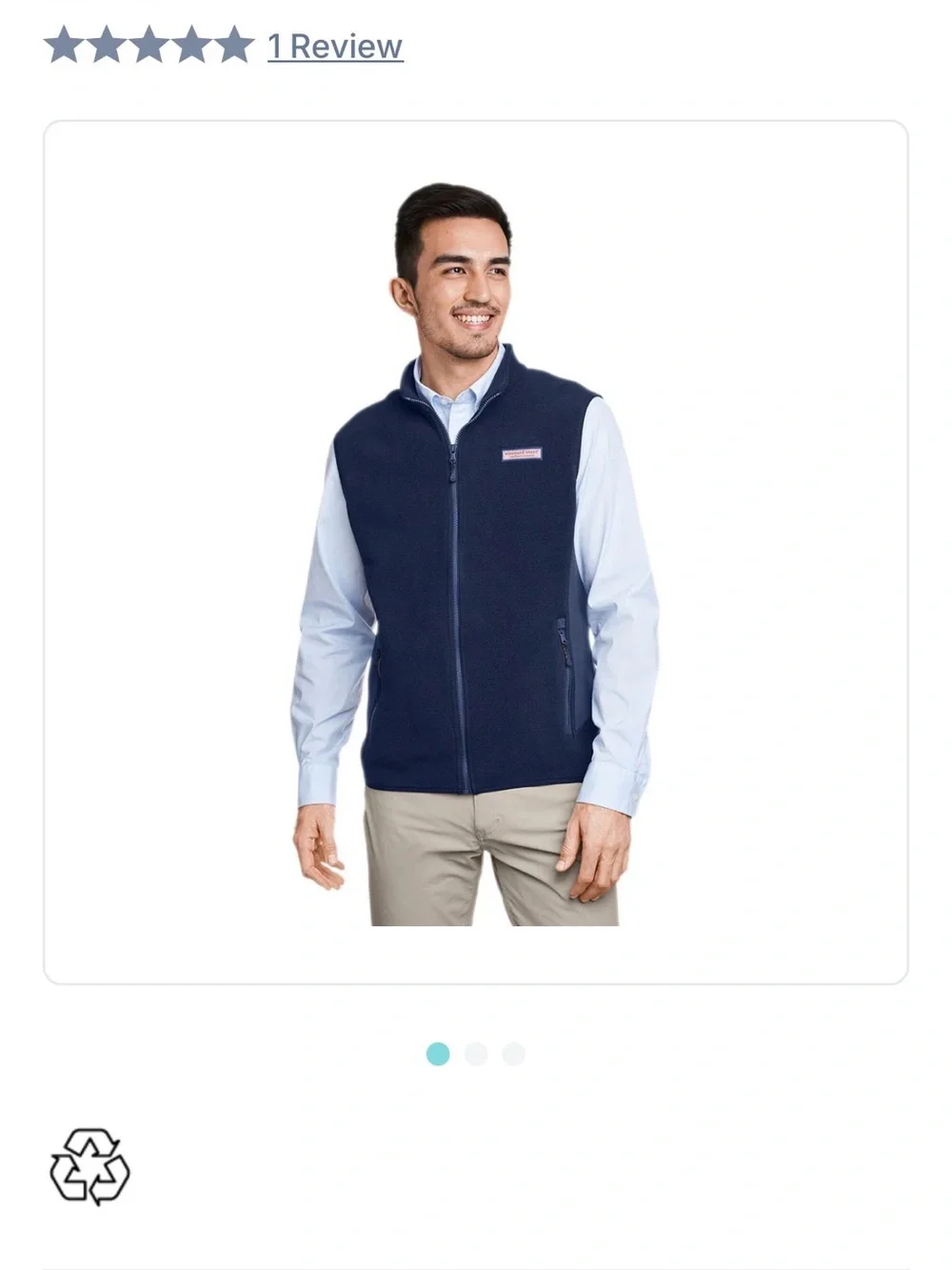 Men's Vineyard Vines Navy Blue Vest